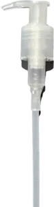 Translucent pump dispenser for custom cosmetic bottles in Canada